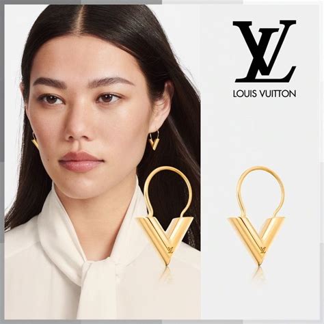 louis vuitton essential v earrings price|Louis Vuitton v earrings price.